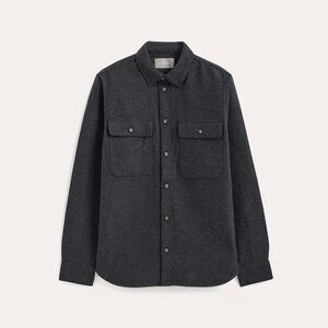 Everlane Men's Heavyweight Overshirt | Uniform Sweater in Charcoal Heather